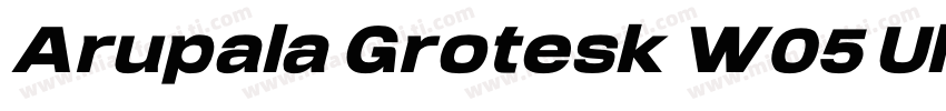 Arupala Grotesk W05 Ultra It字体转换